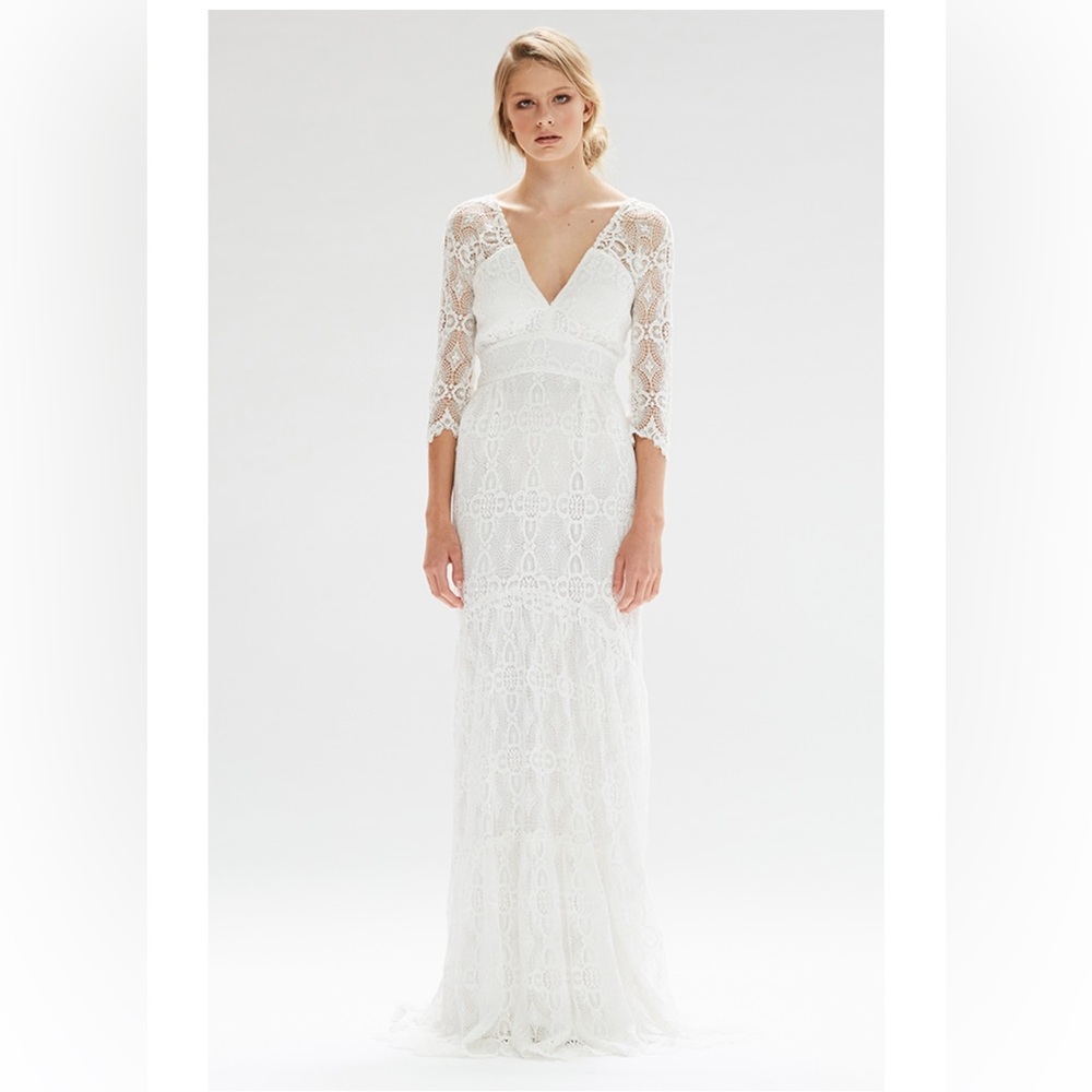 Kite And Butterfly Rena Bohemian White Wedding Dress like new